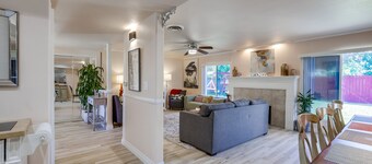 Orange Home with 2 king bedrooms - Fun patio area