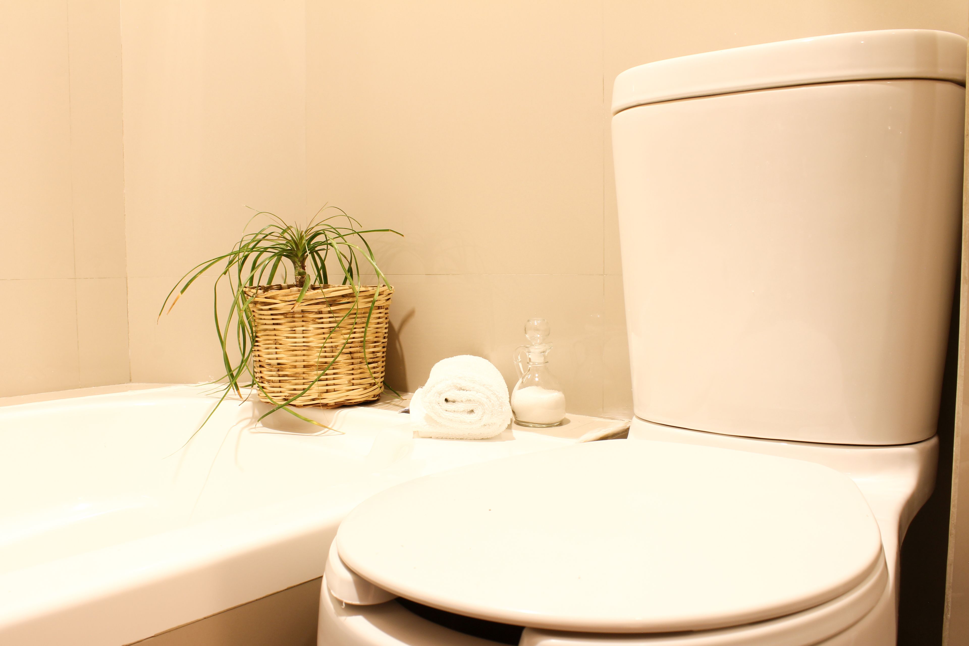 free toiletries, towels