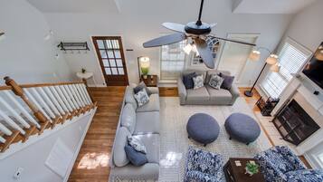 TV, fireplace, Netflix, streaming services