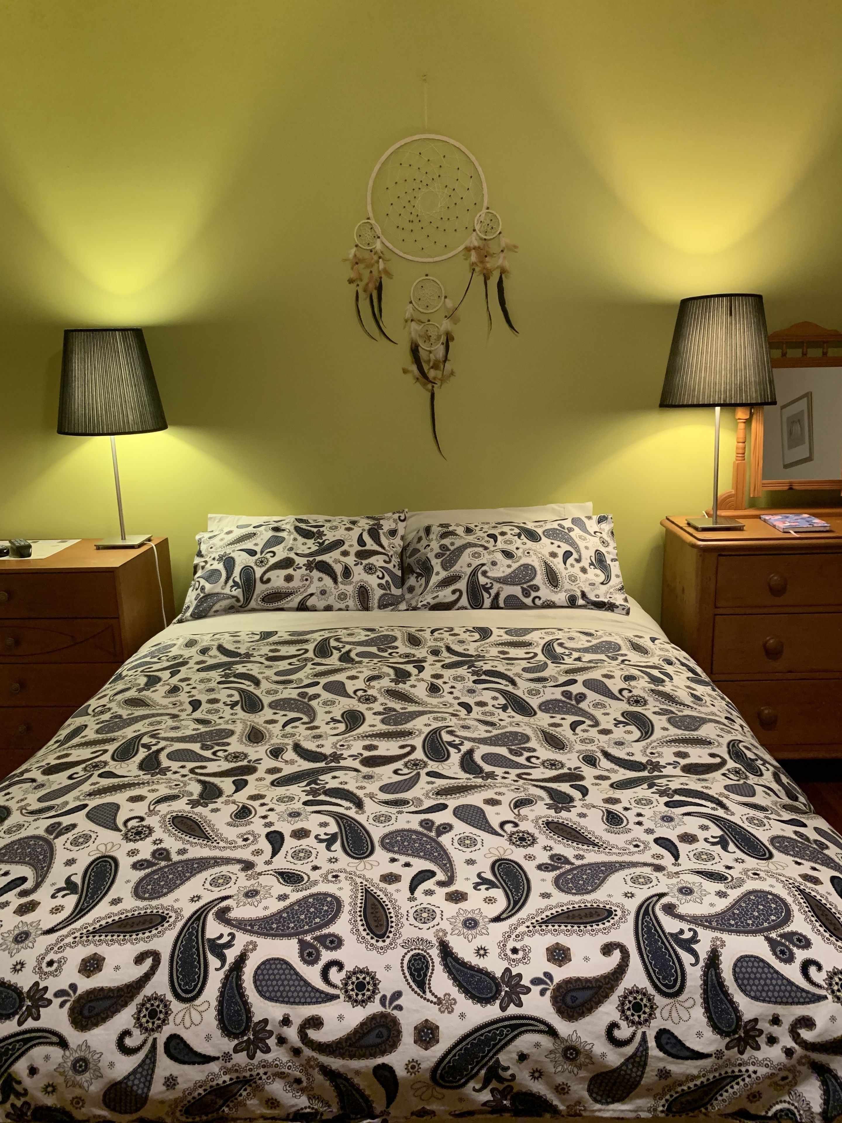 Individually decorated, individually furnished, iron/ironing board