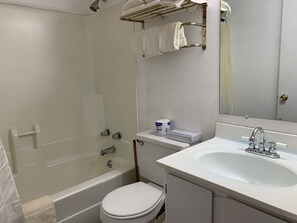 Hair dryer, towels