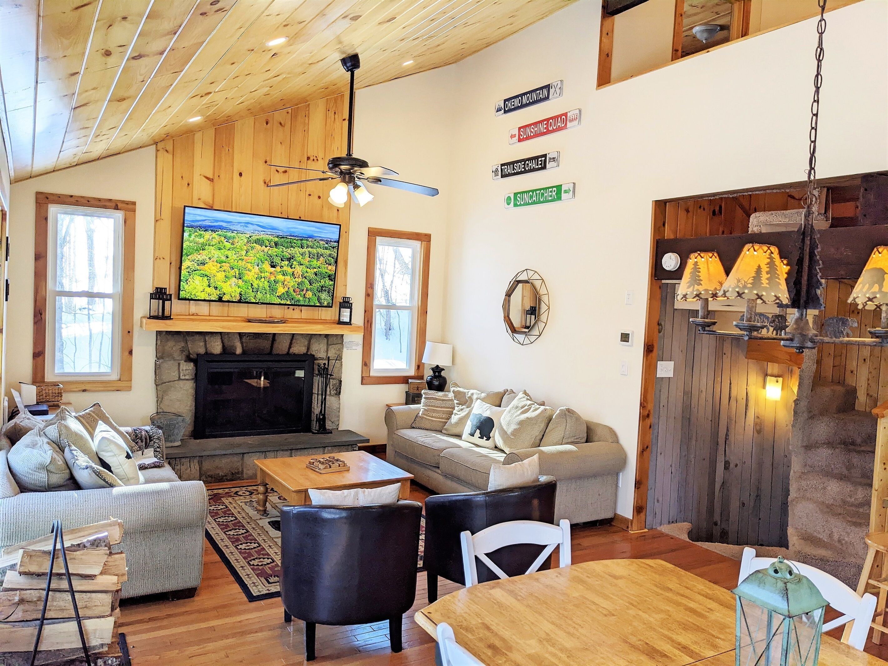 Private Classic VT Ski Chalet WALK TO OKEMO SKI LIFT w/ Fire Pit & Pool Table