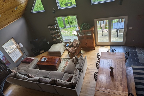 View of great room from upstairs