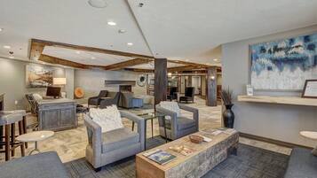 Condo, Multiple Beds (Village Allure with Great View) | Living room | Flat-screen TV, fireplace