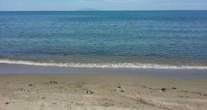 Haus, Strandstraße in Folelli