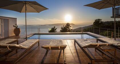 Pool villa close to Glossa village, tavernas and beaches.