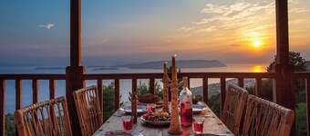 Pool villa close to Glossa village, tavernas and beaches.