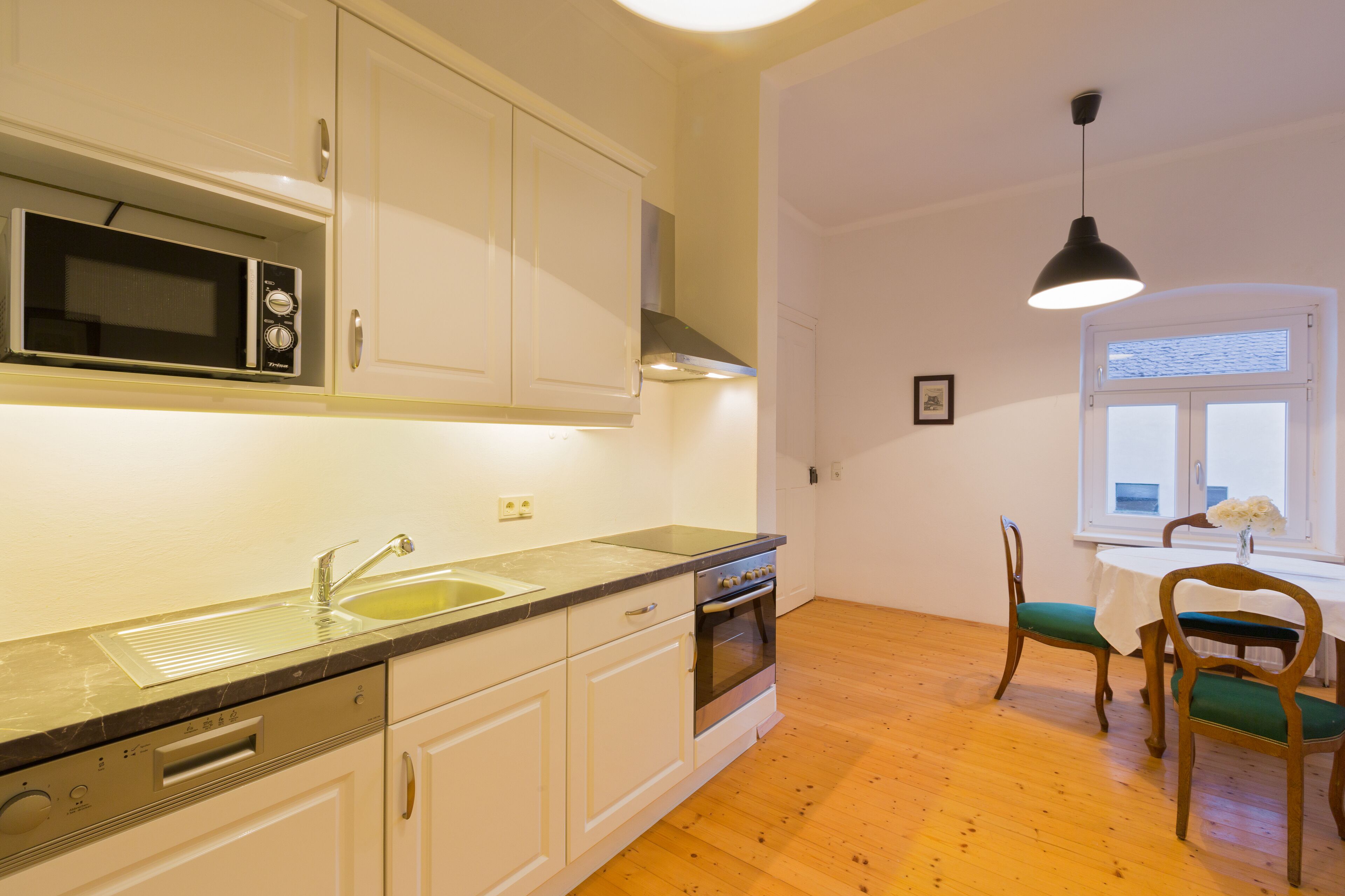 Spacious apartment consisting of 2 bedrooms with private bathrooms.