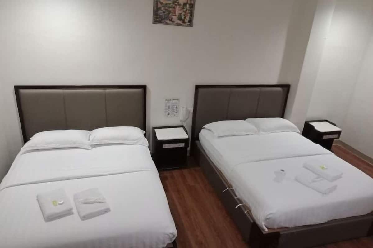 Desk, free WiFi, bed sheets