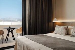 Honeymoon Room | Premium bedding, blackout drapes, soundproofing, iron/ironing board - Emery  Hotel (Naxos)