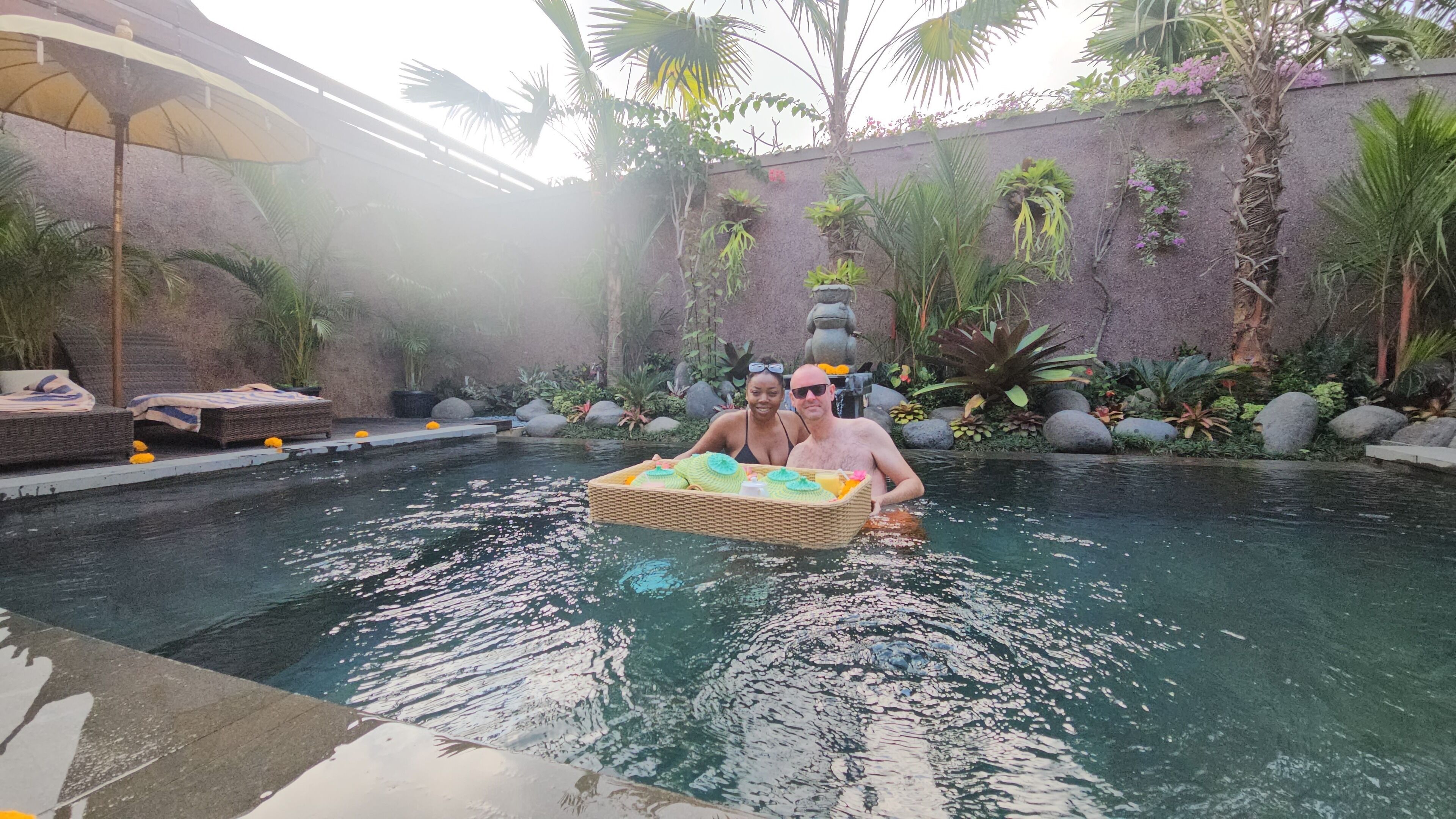 Luxury-Villa, 1 Schlafzimmer, Poolblick | Terrasse/Patio