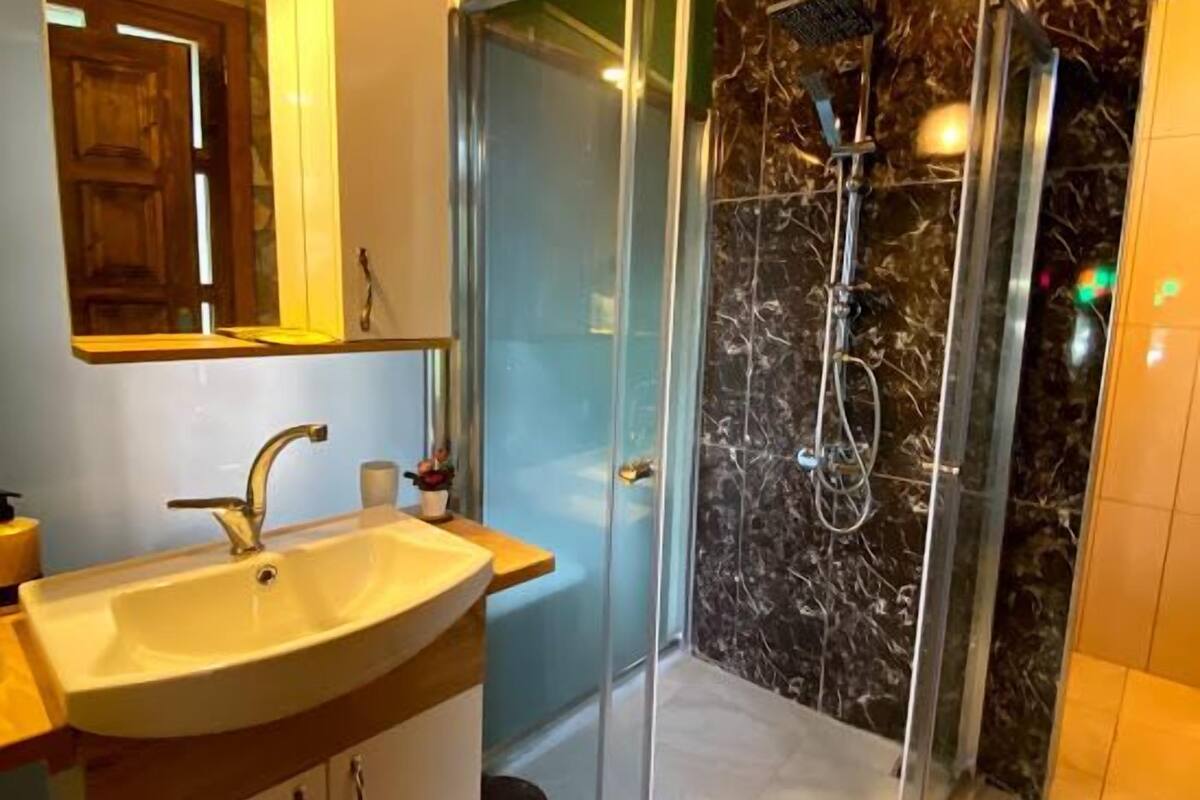 suite | bathroom | shower, free toiletries, hair dryer, slippers