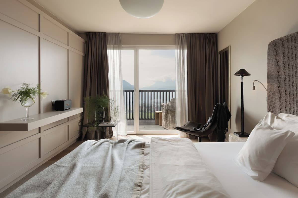 1 slaapkamer, luxe beddengoed, een minibar, een kluis op de kamer