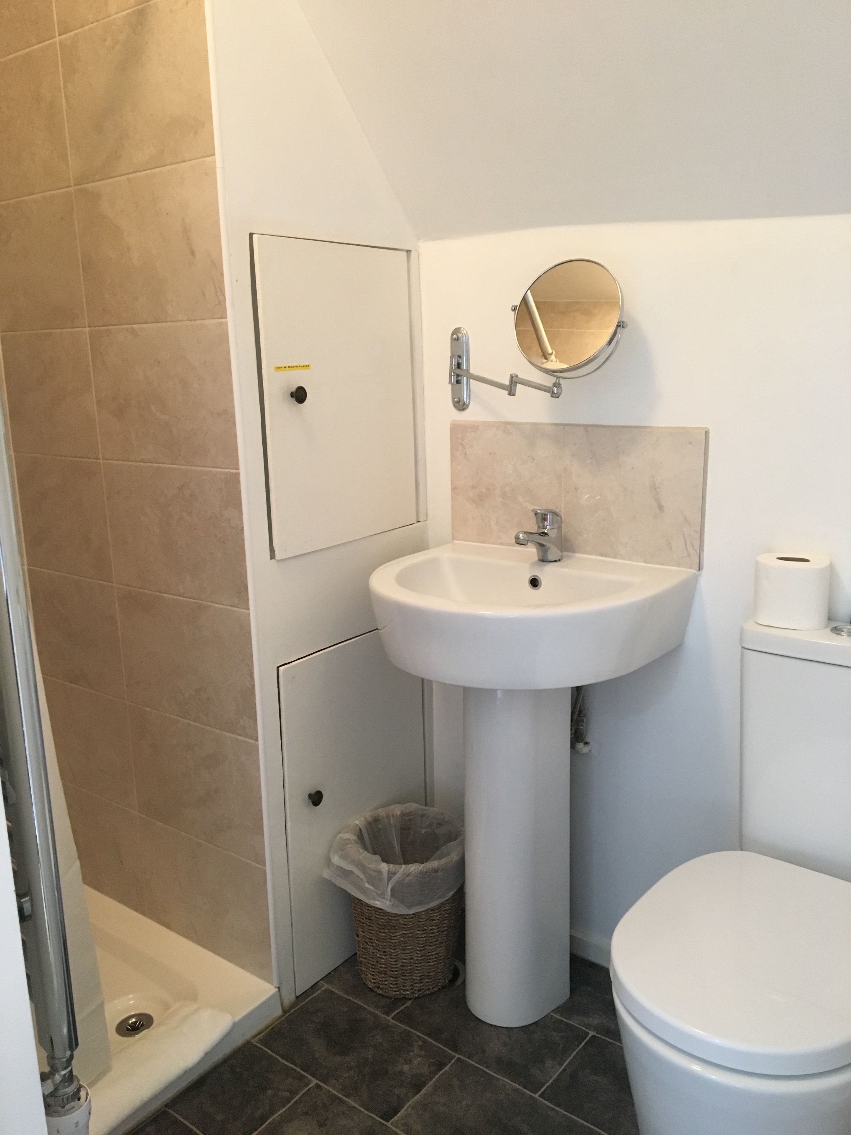 free toiletries, hair dryer, towels