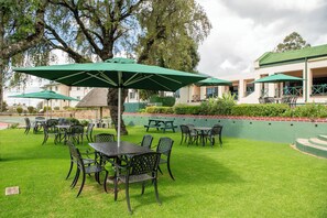 Outdoor wedding area