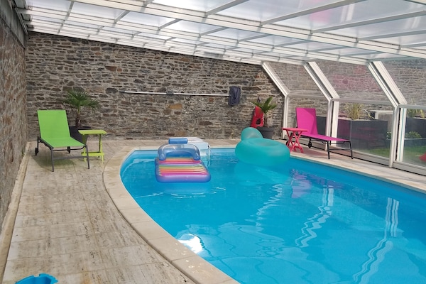 Indoor pool, seasonal outdoor pool