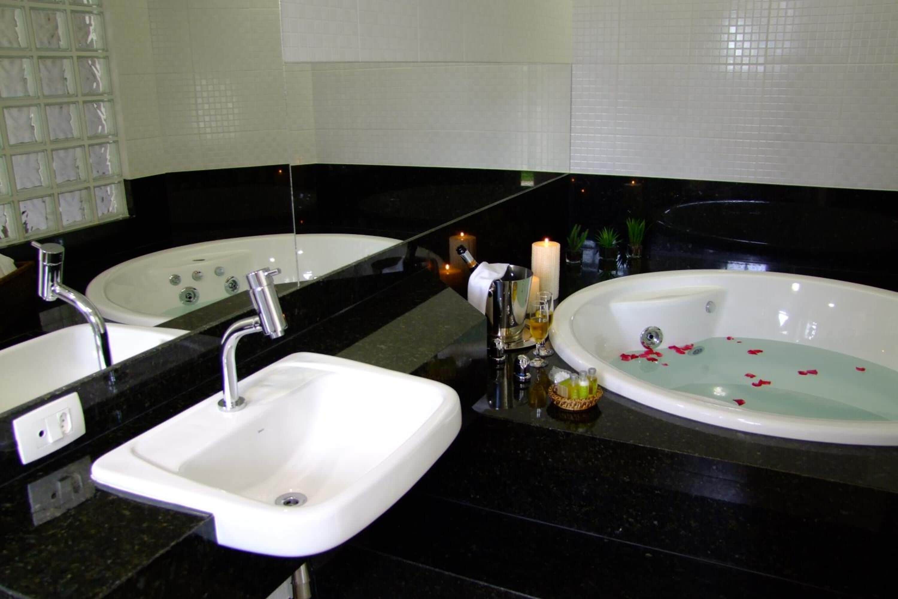 shower, slippers, towels