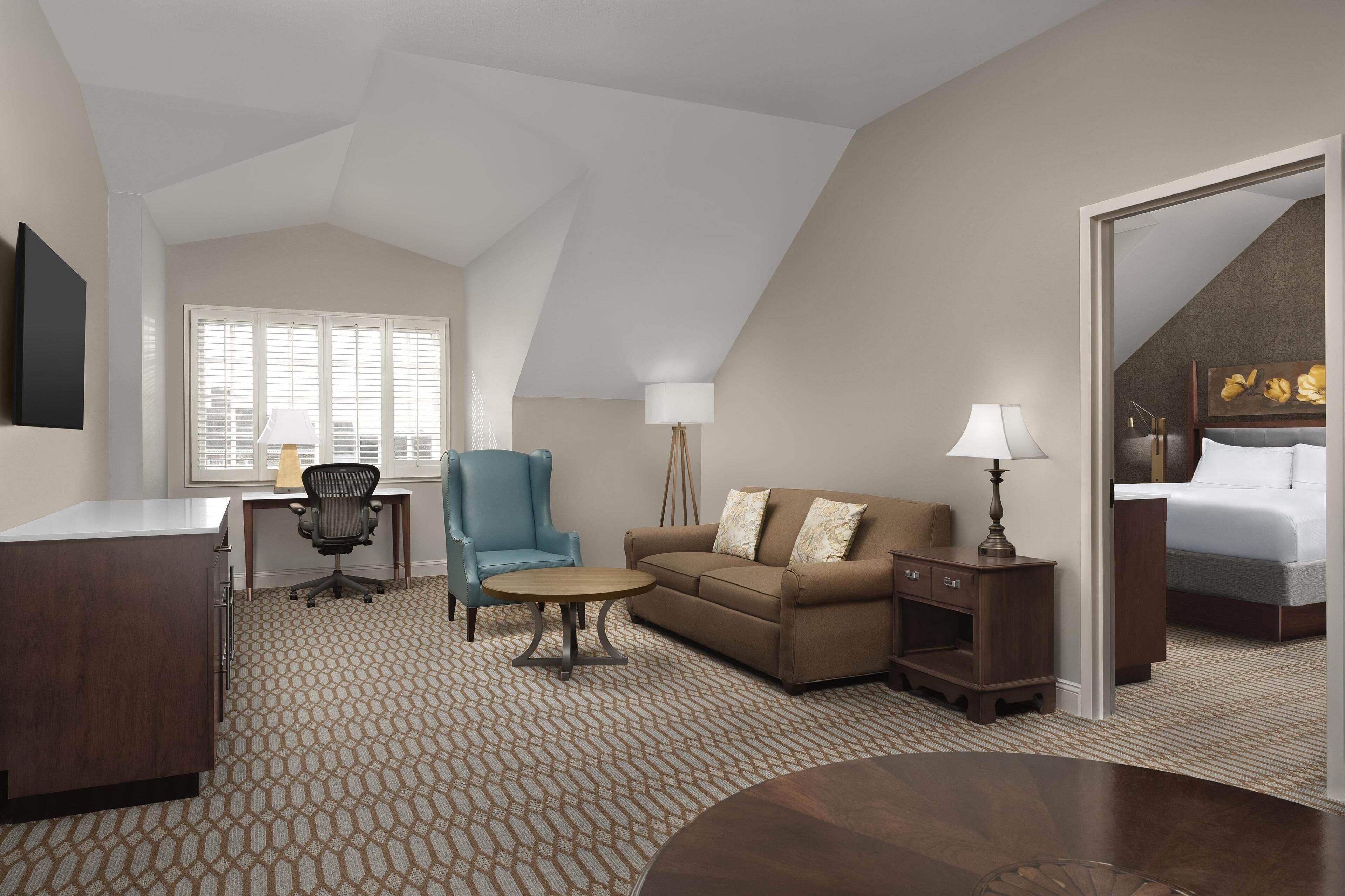 suite, 1 bedroom | living area | 55-inch lcd tv with digital channels, tv, ipod dock