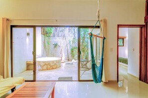 Apartament, 2 dormitoris, banyera d'hidromassatge, planta baixa | Sala d'estar