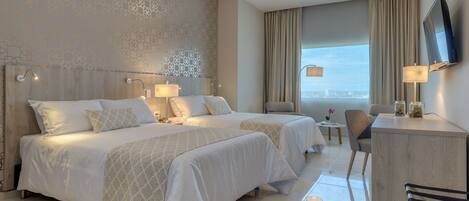 Premium bedding, minibar, in-room safe, desk