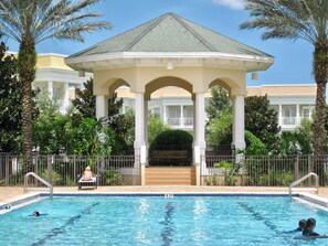 A heated pool, a lap pool