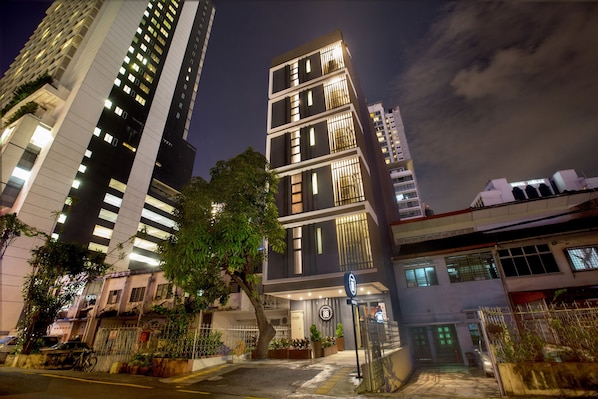 Front of property – evening/night