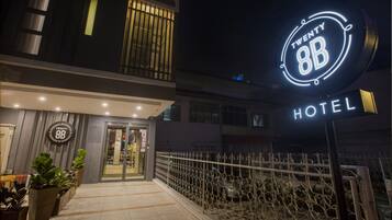 Front of property – evening/night