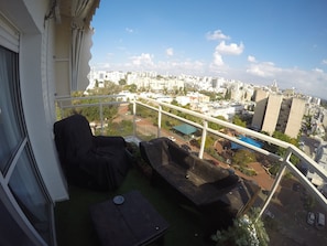Design-Studio, 1 Doppelbett, Balkon | Balkon