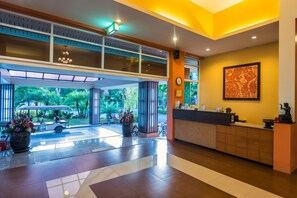 Mostrador para check-in y check-out