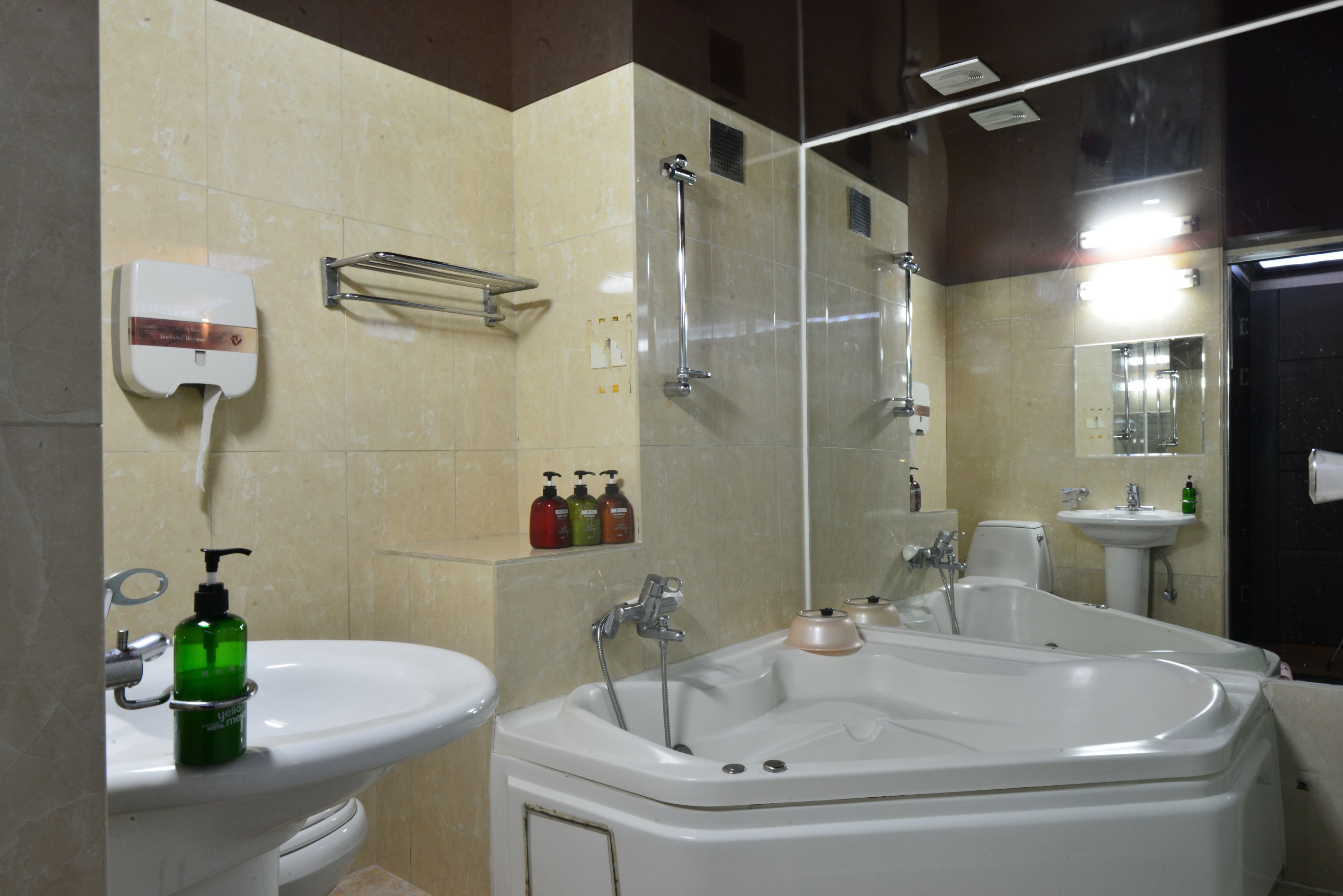 Shower, free toiletries, towels