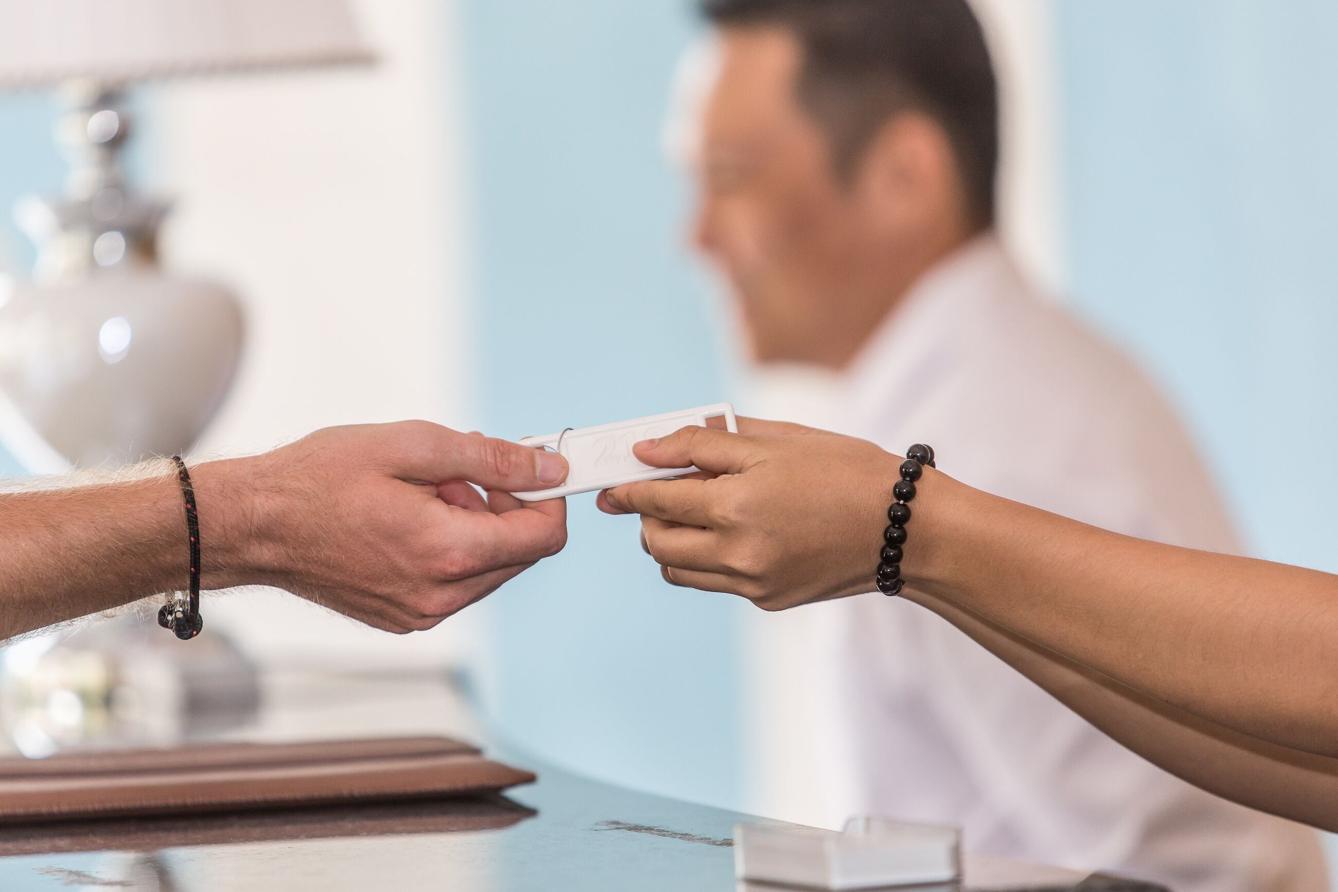 check-in/check-out kiosk
