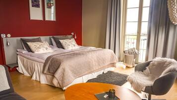Quarto casal superior, vista para o oceano (Tullhuset, Annex) | Individualmente decorados, individualmente mobiliados