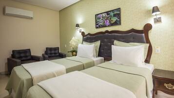 Deluxe Room, 2 Twin Beds | Minibar, desk, laptop workspace, blackout drapes