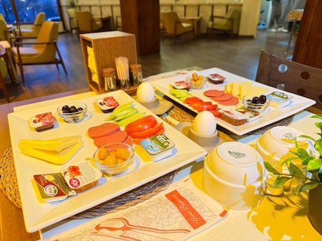 Breakfast meal. Hotel Sema