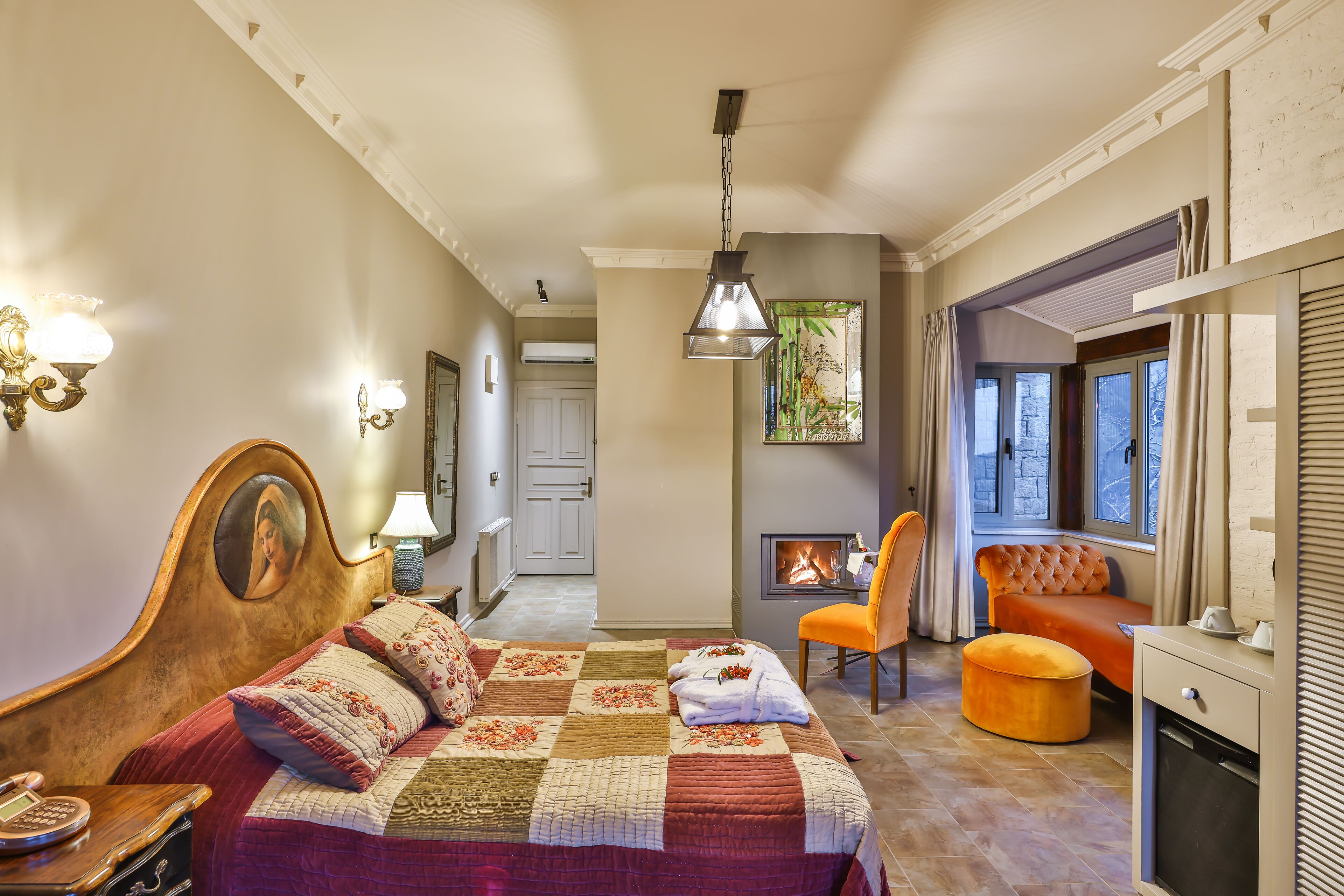 Chambre Deluxe, 1 lit double, vue sur la mer | 1 chambre, minibar, coffre-fort, décor unique