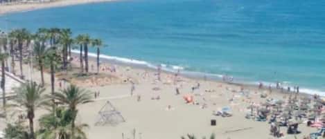 Vlak bij het strand