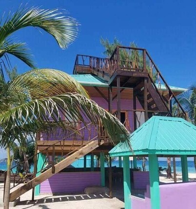 Purple Octopus Suite at King Lewey's Island Resort, Placencia Cayes, Belize