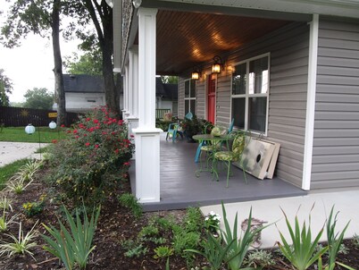 Enjoy the huge southern porch. Grab your sweet tea, Relax with Your Best Friend!