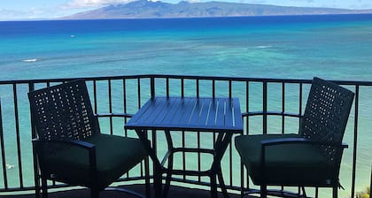 Private Corner Unit-8th Floor- Oceanfront Panoramic Views in Lahaina!