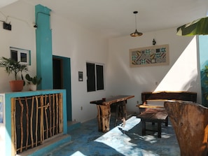 Sittområde i lobbyn