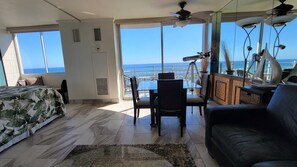 1 bedroom, memory foam beds, iron/ironing board, travel crib