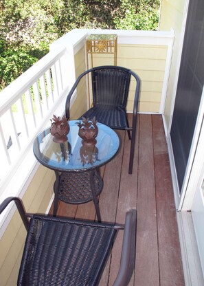 Terrace/patio - Romantic Guesthouse in Historic Downtown Waterfront District! (Mystic)