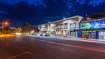 Front of property – evening/night