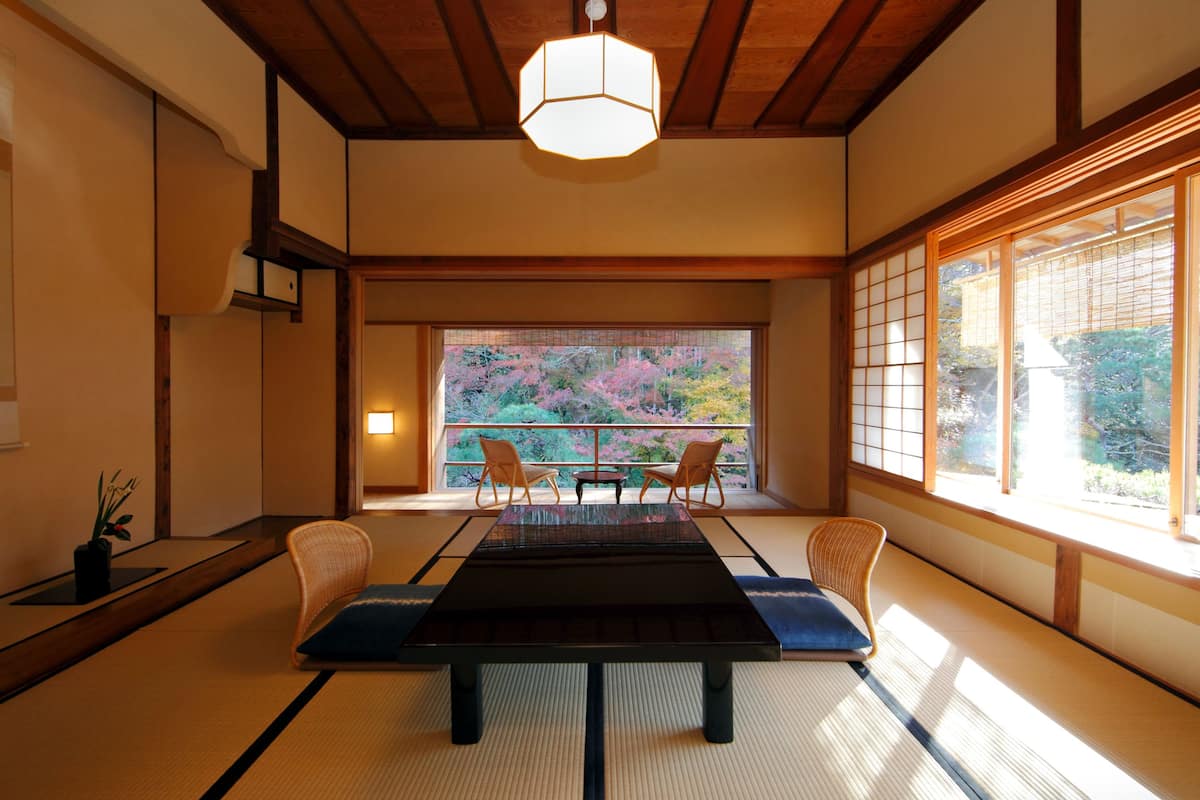 Suite, Traditional Japanese Tamami and Western-style, Garden View, Room name "Nadeshiko"