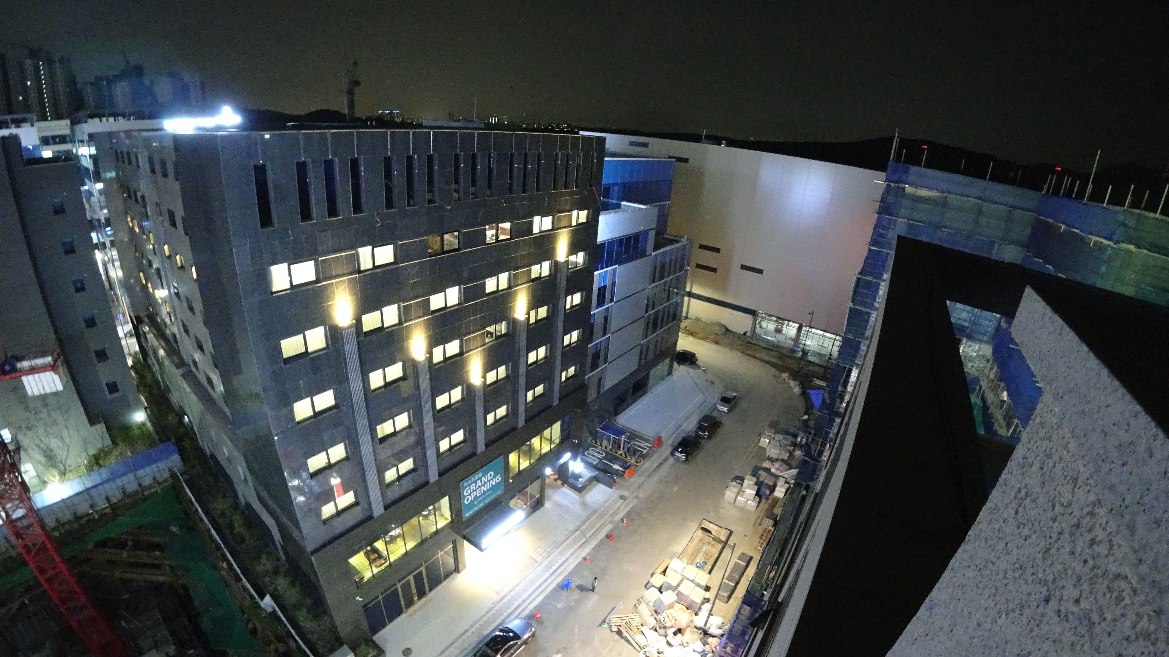 front of property – evening/night