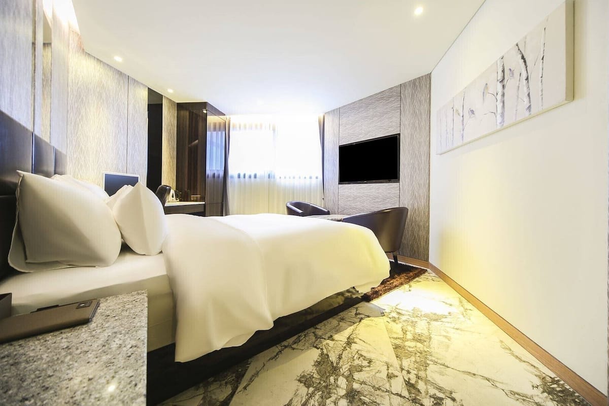 Suíte, 1 cama de casal | Roupas de cama de algodão egípcio, roupas de cama premium