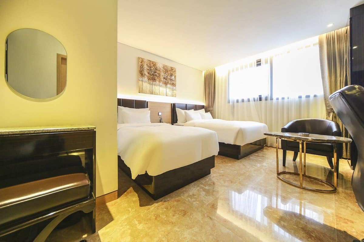 Suíte, várias camas | Roupas de cama de algodão egípcio, roupas de cama premium