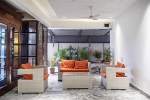 Sitteområde i lobbyen