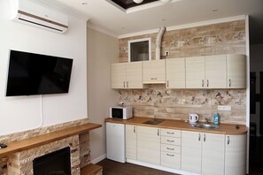 公寓, 壁爐 (Studio) | 私人小型廚房