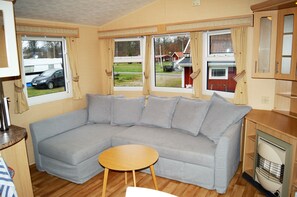 Mobile Home, Private Bathroom | Living area | TV - Tingsryd Resort (Tingsryd)